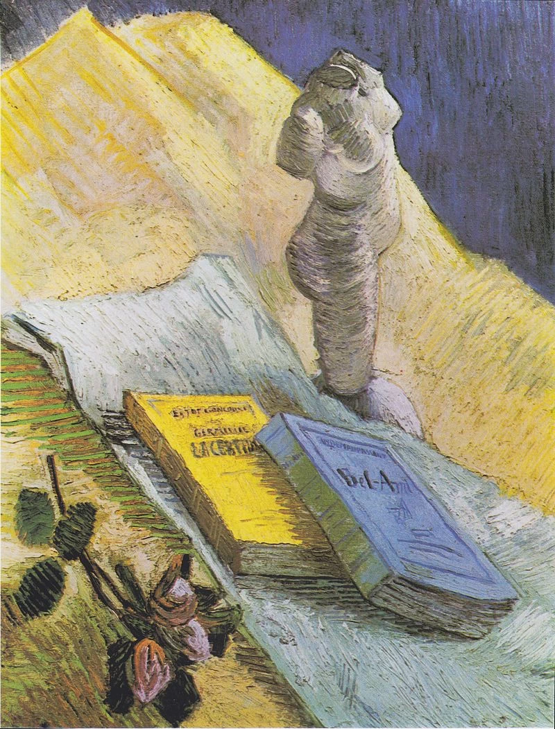  175-Vincent van Gogh-Natura morta con torso in gesso, una rosa e due novelle - Kröller-Müller Museum, Otterlo 